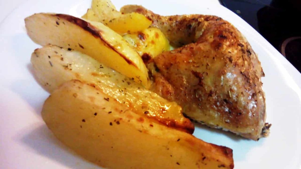 Pollo Con Patatas Al Horno
